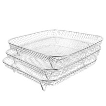 1 Set Heißluftfritteuse Grillzubehör Stapelbar