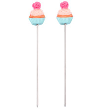 2Stk Kuchentester Mit Safranblütenmuster Für Kuchen Muffins