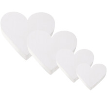 8 Pcs Heart-Shaped Foam Cake Models Baking Supplies