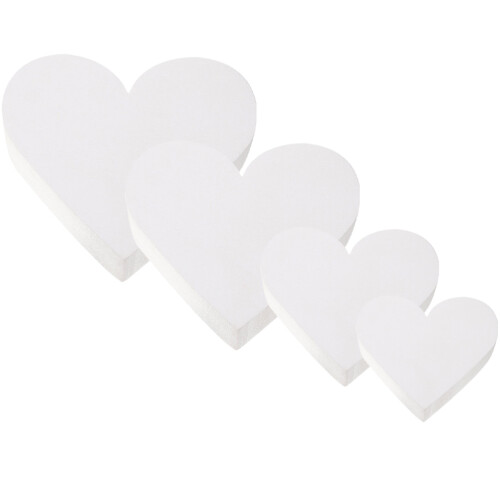 8 Pcs Heart-Shaped Foam Cake Models Baking Supplies