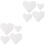8 Pcs Heart-Shaped Foam Cake Models Baking Supplies 3