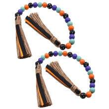 6 Pcs Wooden Beaded Garland For Party Wall Decoration