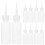 20pcs 50ml white plastic squeeze bottles for liquid glue dispensing 7