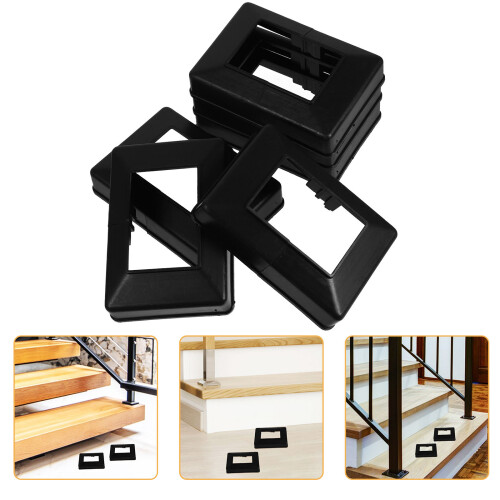 6Pcs Post Skirt Column Wraps Porch Deck Base Sleeve Plastic 2