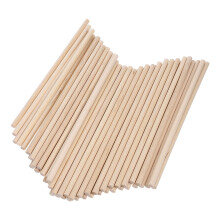 200 Pcs Wooden Dowel Rods 15X0.5 Cm for Cake Crafting and Flower Bouquets