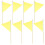 Bamboo Survey Marking Flags 8pack 15.7x11.8in 11