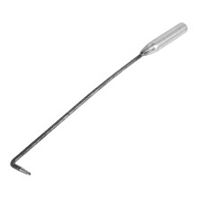 Stove Fire Hook Bbq Fire Hook Oven Fire Hook 32.20x4.30x1.80cm Silver