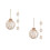 8 Pcs Clear Plastic Christmas Ornaments with Jute Rope 8