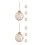 8 Pcs Clear Plastic Christmas Ornaments with Jute Rope 7