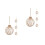 8 Pcs Clear Plastic Christmas Ornaments with Jute Rope 6