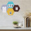 8pcs felt hexagon tile wall board self-adhesive memo board 8