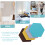 8pcs felt hexagon tile wall board self-adhesive memo board 10