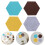 8pcs felt hexagon tile wall board self-adhesive memo board 4