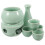 1 Set Ceramic Japanese Sake And Cups With Warmer 10