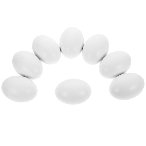 32 Pcs Artificial Wood Eggs Diy Fake Egg Decorations 1