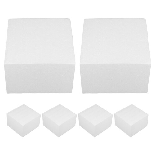 6pcs 5.89 Inch Foam Cake Dummy Polystyrene Fondant Model