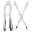 Stainless Steel Shrimp Tools 3pcs 6