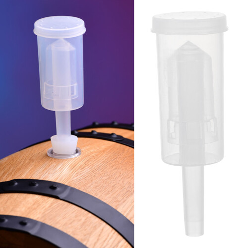 2pcs plastic three-piece check valves for brewed wine (transparent) 2