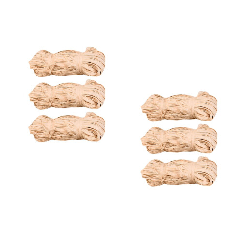 6 Bunches Raffia Filler For Gift And Wedding Candy Boxes 2