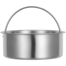 Tigela De Aço Inoxidável Com Alça Para Cozimento A Vapor E Servir