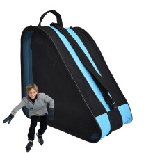 Skate Bag With Strap, Figure Skating Shoes Bag, Ice Skate Storage Bag, Blue Roller Skate Accessories Bag