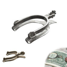 Vintage Western Spur Silver Money Clip Metal Bill Holder Personalised Spur Cash Clip Collectible Western Style