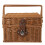 Handle Woven Korb Tragbarer Eiablagehalter Picknickkorb Mit 4