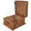 Handle Woven Korb Tragbarer Eiablagehalter Picknickkorb Mit 1
