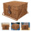 Handle Woven Korb Tragbarer Eiablagehalter Picknickkorb Mit 6