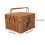 Handle Woven Korb Tragbarer Eiablagehalter Picknickkorb Mit 2