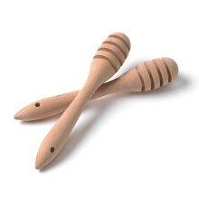 Holz Honiglöffel Zum Entnehmen Von Honig Aus Dem