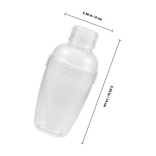 Plastic Cocktail Shaker Mit Klarer 350 Ml Transparent 1
