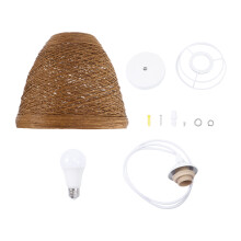 Idylische Rattan Gewebte Pendelleuchte Für Wohnzimmer Bar