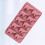 10-Fächer Silikon Eiskugel Form Mit Deckel Pink 11