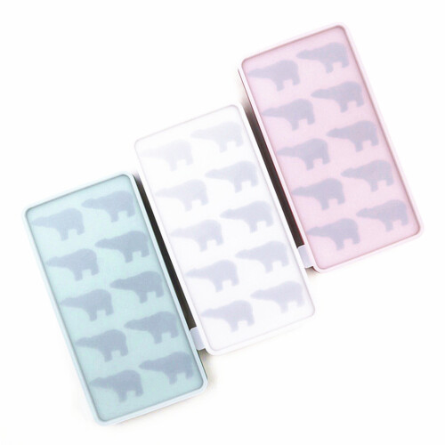 10-Fächer Silikon Eiskugel Form Mit Deckel Pink