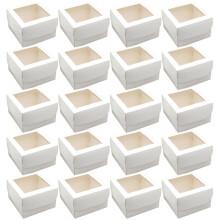 20Stück Komprimierte Kuchenboxen Mit Für Muffins Und