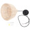 1Set Chinesischer Gewebte Pendelleuchte Rattan 6