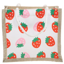Lunch Bag Wiederverwendbare Lunchbox Erdbeer Für Frauen