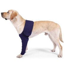Dogs Anti-licking Protection Sleeve Front Leg Injury Recovery Sprains Sleeve With Magic Stickers Size S-XL
