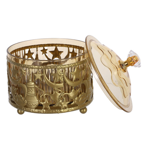 Eid Mubarak Candy Jar Iron And Sweets Container For Home Party
