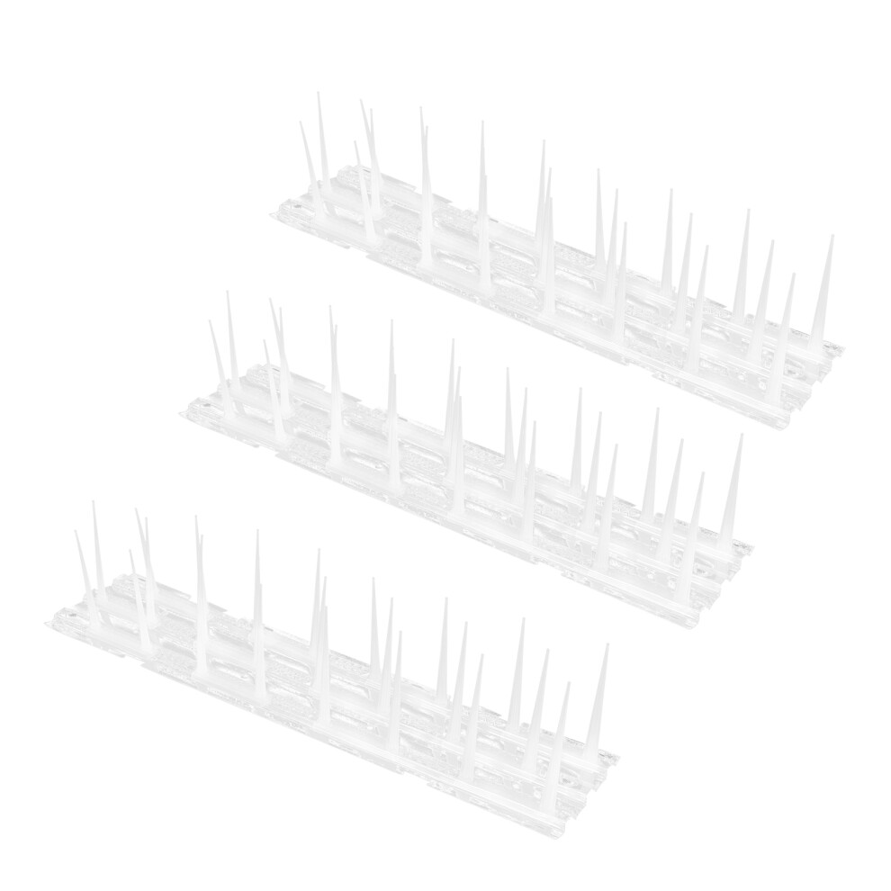 3Pcs Outdoor Plastic Bird Spikes For Balcony Deterrent Fence 3342474296648