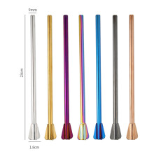 4pcs stainless steel straws reusable for drinks cocktails