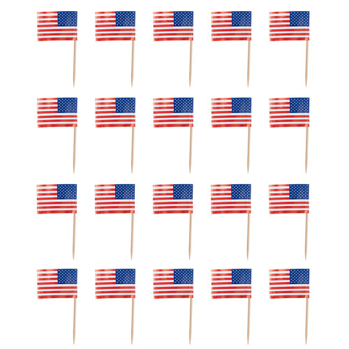 200Pcs Toothpick Flags Cake Decorative Party Festive Decors 1