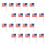 200Pcs Toothpick Flags Cake Decorative Party Festive Decors 1