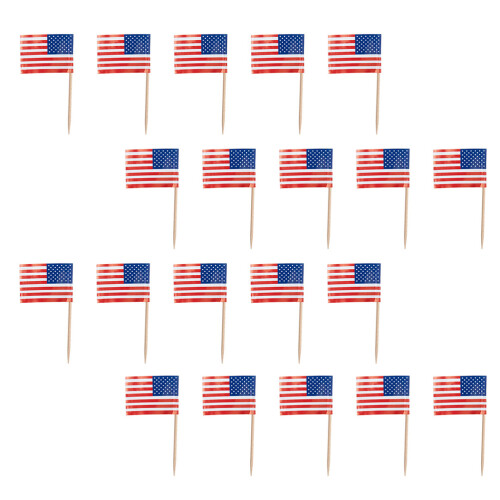 200Pcs Toothpick Flags Cake Decorative Party Festive Decors
