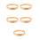 5Pcs Wooden Round Wall Clock Frame Simple Elegant Design 6