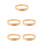 5Pcs Wooden Round Wall Clock Frame Simple Elegant Design 8