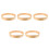 5Pcs Wooden Round Wall Clock Frame Simple Elegant Design 4