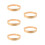 5Pcs Wooden Round Wall Clock Frame Simple Elegant Design 9