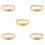 5Pcs Wooden Round Wall Clock Frame Simple Elegant Design 7